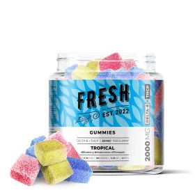 50mg THCP, D8 Gummies - Tropical - Fresh