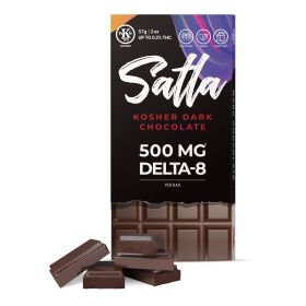 Kosher Dark Chocolate Bar - Delta-8 THC - 500MG - Satla 