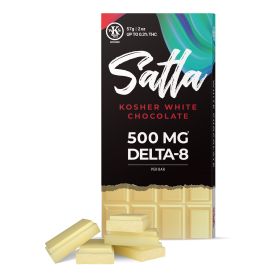 Kosher White Chocolate Bar - Delta-8 THC - 500MG - Satla