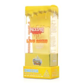 Banana Flambe Vape Pen - Delta 8 Live Resin - Disposable - Packspod - 2000mg