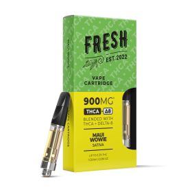 900mg THCA, D8 Vape Cart - Maui Wowie - Sativa - 1ml - Fresh