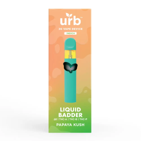 Papaya Kush Vape Pen - D8, THCA, THCB Blend - Disposable - URB - 3000mg