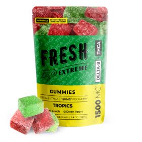 150mg THCA, D8 Gummies - Tropics - Fresh