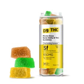 55mg Micro-Dose Nano Gummies - CBD, D9 - D9 THC