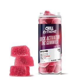 32.5mg Quick Activation Gummies - D8, D9, Live Resin, THCP - Chill Extreme 