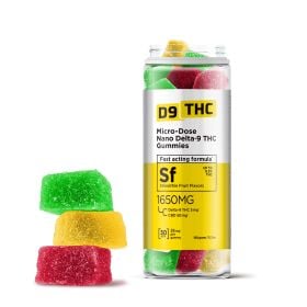 55mg Micro-Dose Nano Gummies - CBD, D9 - D9 THC