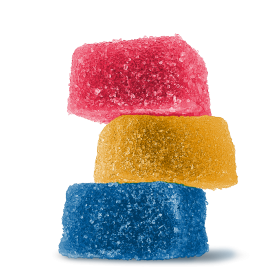 20mg CBD Isolate, D8 Gummies - Delta Force Squares - Chill Plus