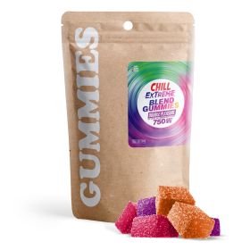 Double Pleasure Blend - 25mg Gummies - D9, Broad Spectrum CBD - Chill Extreme