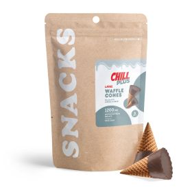 1,200mg Cookies & Cream Cones – D8 & THCP – Chill Plus