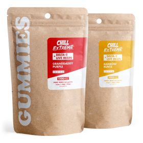 Indica D8 + Live Resin Gummies Bundle - Chill Extreme