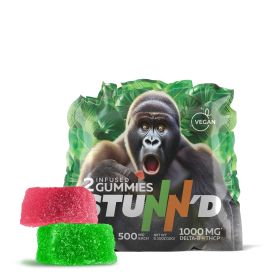 500mg D8, THCP Gummies - Exotic Mix - Stunn'd