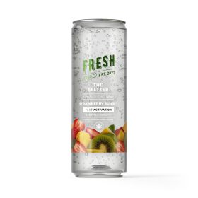 100mg Strawberry Sunset THC Seltzer - D9 Nano - Fresh