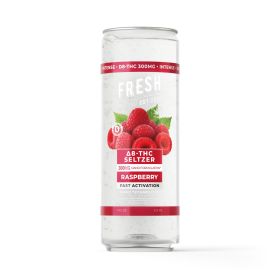 300mg Raspberry THC Seltzer - D8 Nano - Fresh