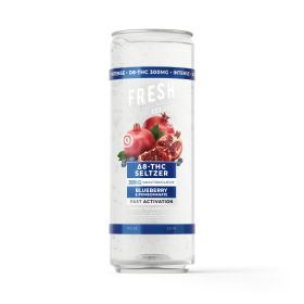 300mg Blueberry & Pomegranate THC Seltzer - D8 Nano - Fresh