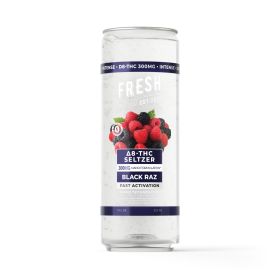 300mg Black Raz THC Seltzer - D8 Nano - Fresh