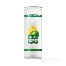 300mg Lemon Lime THC Seltzer - D8 & D9 Nano - Fresh