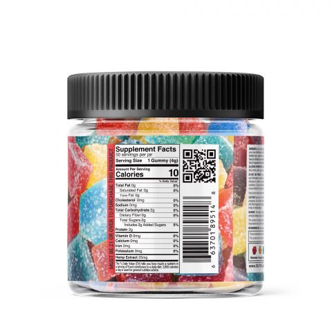 10X Delta-8 THC Extra Strong Gummies - Tropical Mix - 1250MG - Thumbnail 3