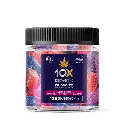 Very Berry Gummies - Delta-8 THC - 10X - 1250MG - Thumbnail 2
