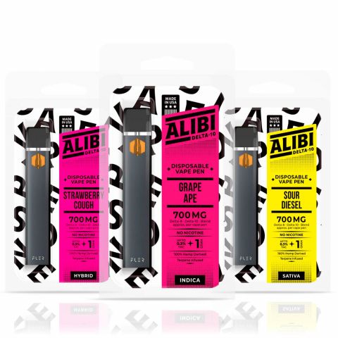 Alibi Delta-10 THC Vape Pens 3 Pack Bundle - 1