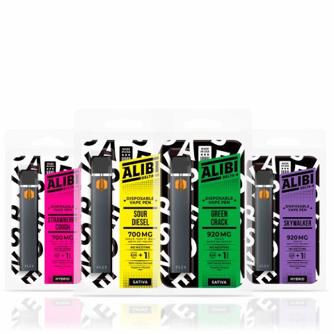 Alibi Vape Pens Delta-8 THC and Delta-10 THC Variety 4 Pack Bundle - 1