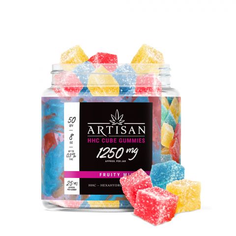 25mg HHC Cube Gummies - Fruity Mix - Artisan - Thumbnail 1