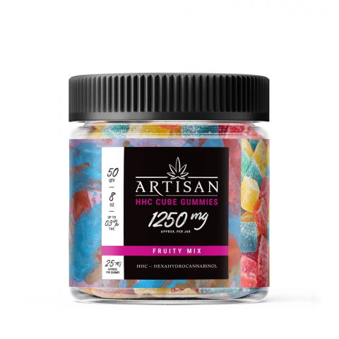 Fruity Mix Cube Gummies - HHC - Artisan - 1250MG - Thumbnail 2