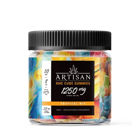 Artisan HHC Cube Gummies - Tropical Mix - 1250MG - Thumbnail 2