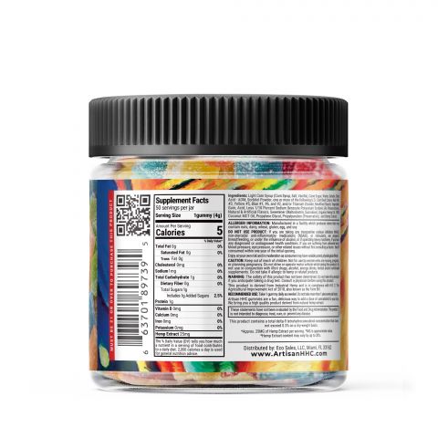 25mg HHC Cube Gummies - Tropical Mix - Artisan - 3