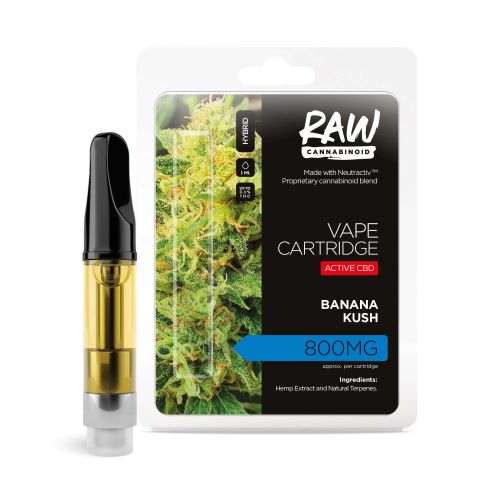 Banana Kush Cartridge - Active CBD - Raw - 800mg - Thumbnail 1