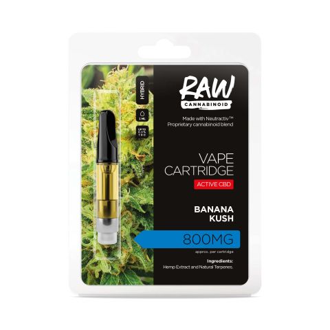 Banana Kush Cartridge - Active CBD - Raw - 800mg - Thumbnail 2