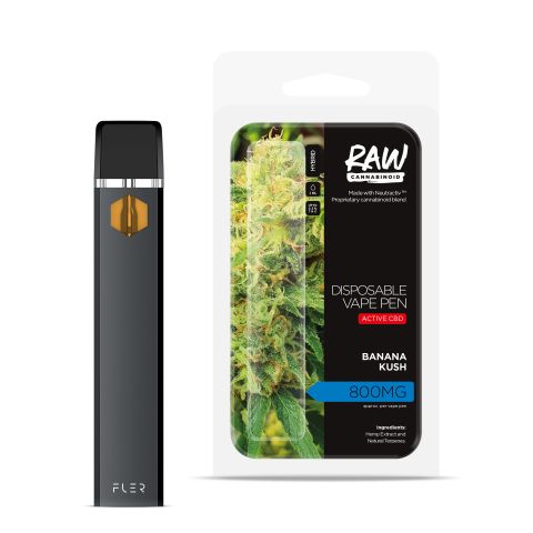 Banana Kush Vape Active CBD - Disposable - Raw - 800mg - Thumbnail 1