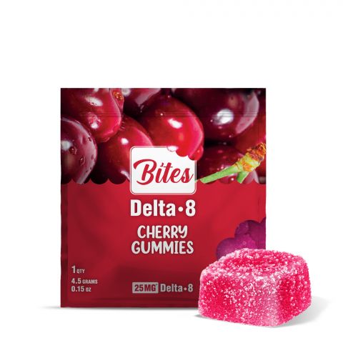 Bites Delta-8 THC Gummy - Cherry - 25MG - Thumbnail 1
