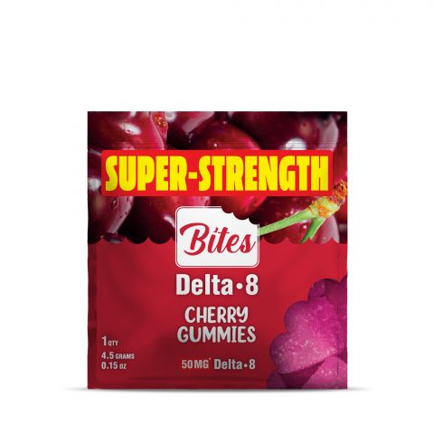 50mg Delta 8 THC Gummy - Cherry - Bites - Thumbnail 2