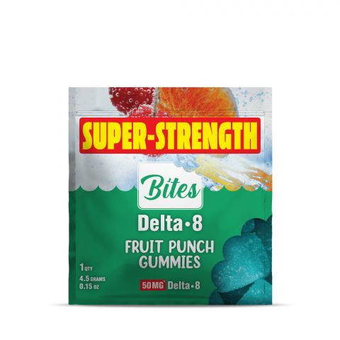 50mg Delta 8 THC Gummy - Fruit Punch - Bites - 2