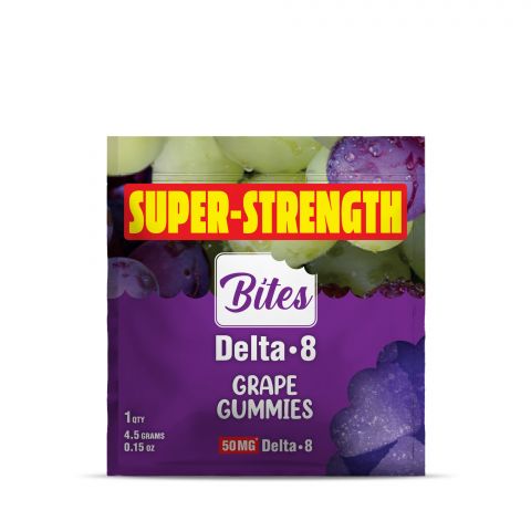 Bites Delta-8 THC Gummy - Grape - 50MG - 2