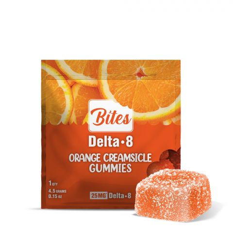 25mg Delta 8 THC Gummy - Orange Creamsicle - Bites - 1
