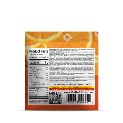 Bites Delta-8 THC Gummy - Orange Creamsicle - 50MG - Thumbnail 3