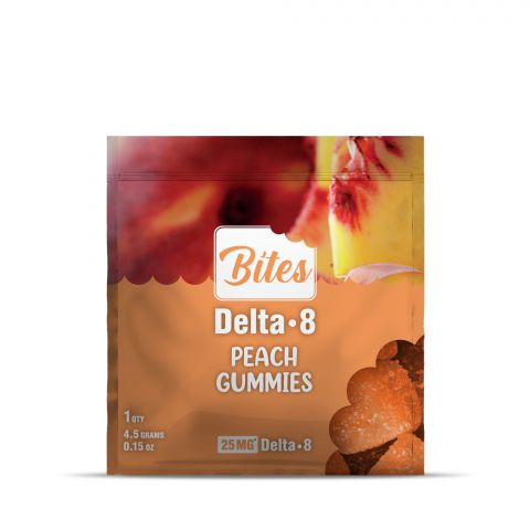 Bites Delta-8 THC Gummy - Peach - 25MG - Thumbnail 2