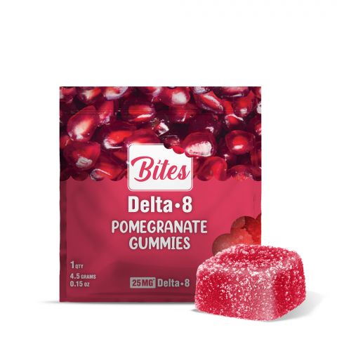 Bites Delta-8 THC Gummy - Pomegranate - 25MG - 1