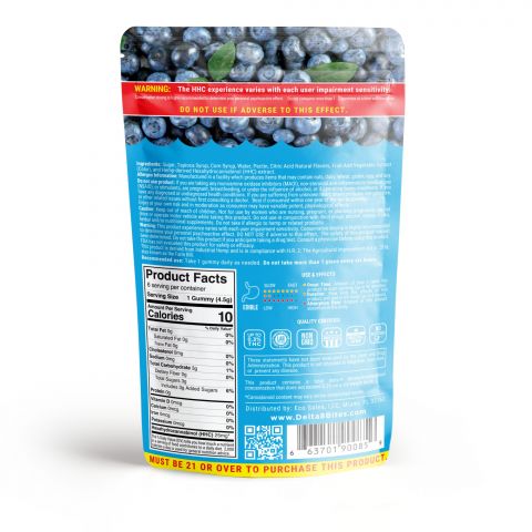 Bites HHC Gummies - Blueberry - 150MG - 4