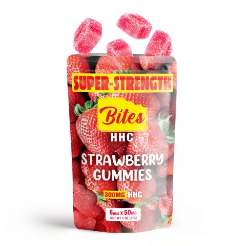 Bites HHC Gummies - Strawberry - 300MG - 3