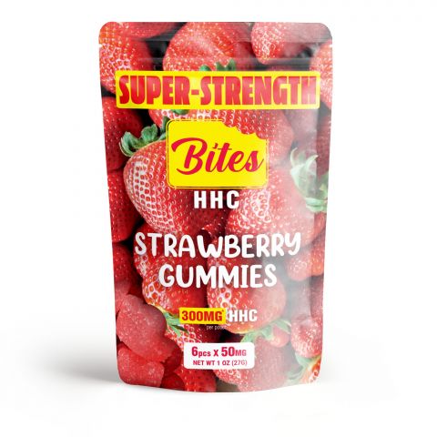 Bites HHC Gummies - Strawberry - 300MG - 2