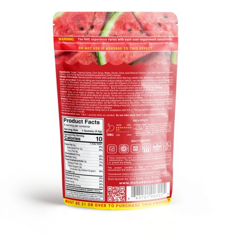 Bites HHC Gummies - Watermelon - 300MG - 4