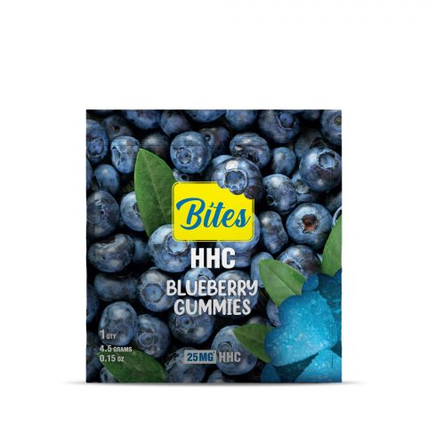 25mg HHC Gummy - Blueberry - Bites  - 2