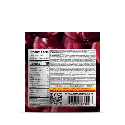 50mg HHC Gummy - Cherry - Bites - Thumbnail 3