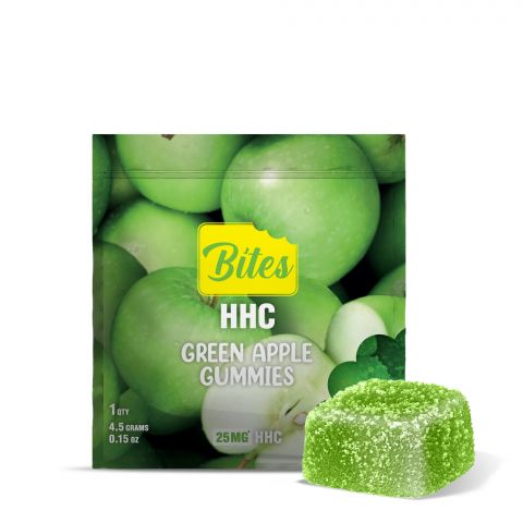25mg HHC Gummy - Green Apple - Bites  - Thumbnail 1