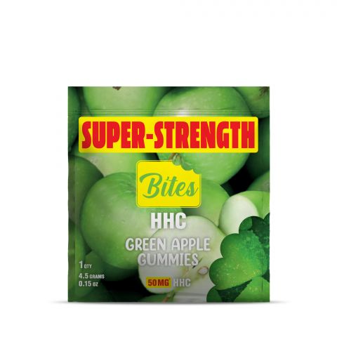 50mg HHC Gummy - Green Apple - Bites - 2
