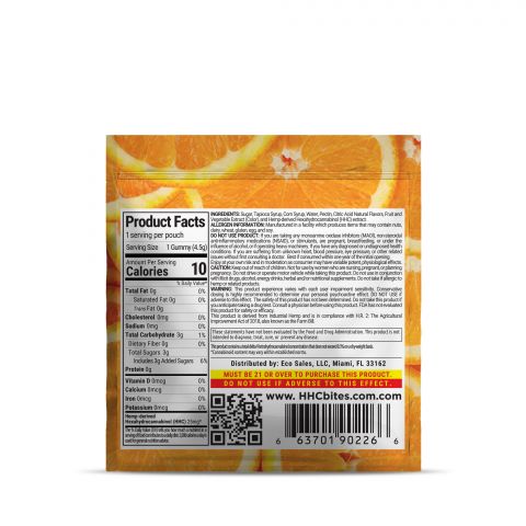 Bites HHC Gummy - Orange Creamsicle - 25MG - Thumbnail 3