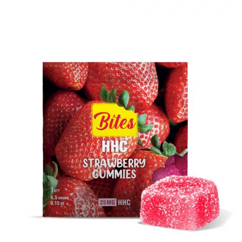 Bites HHC Gummy - Strawberry - 25MG - 1