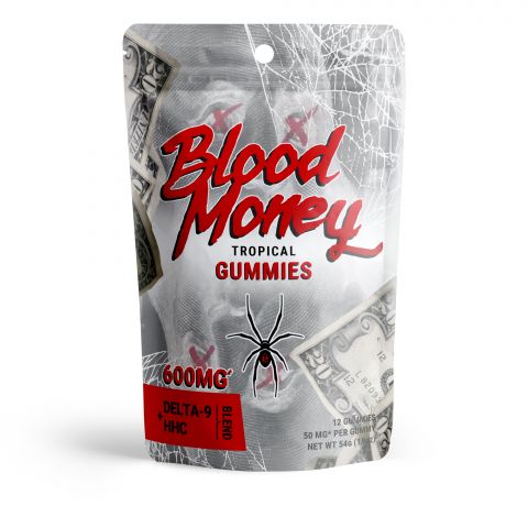 Blood Money Tropical Gummies - Delta 9, HHC Blend - Pure Blanco - 600MG - Thumbnail 3